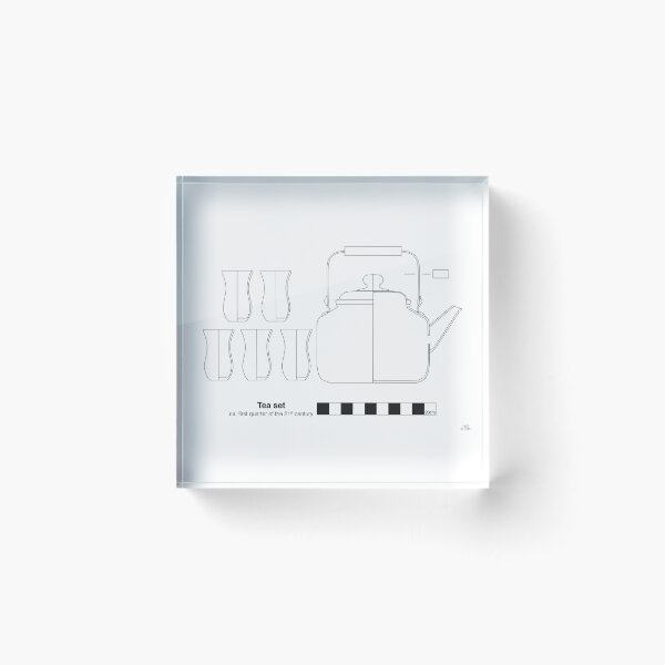 Item preview, Tea Set - Archaeological Drawing designed and sold by archaeobarware.