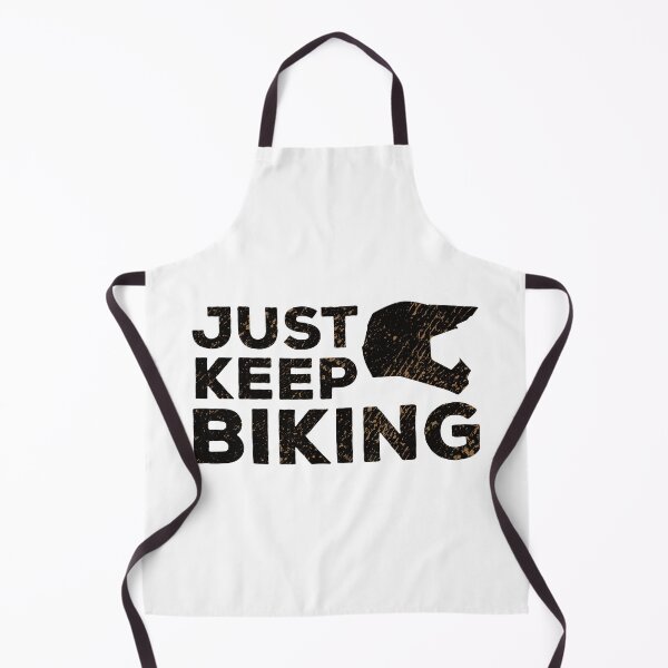 Item preview, Just Keep Biking BMX Dirt Bike Helmet Black Text designed and sold by Hayley Adams.