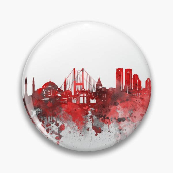 Item preview, istanbul skyline red designed and sold by BekimART2.