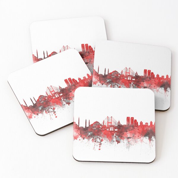 Item preview, istanbul skyline red designed and sold by BekimART2.