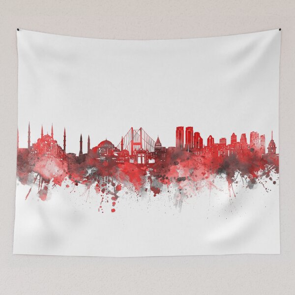 Item preview, istanbul skyline red designed and sold by BekimART2.