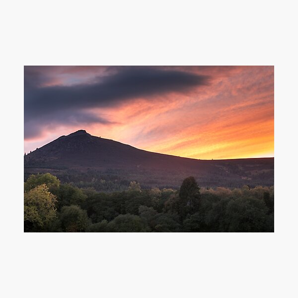 Item preview, Bennachie Mither Tap Sunset Aberdeenshire Scotland designed and sold by andymcdphoto.