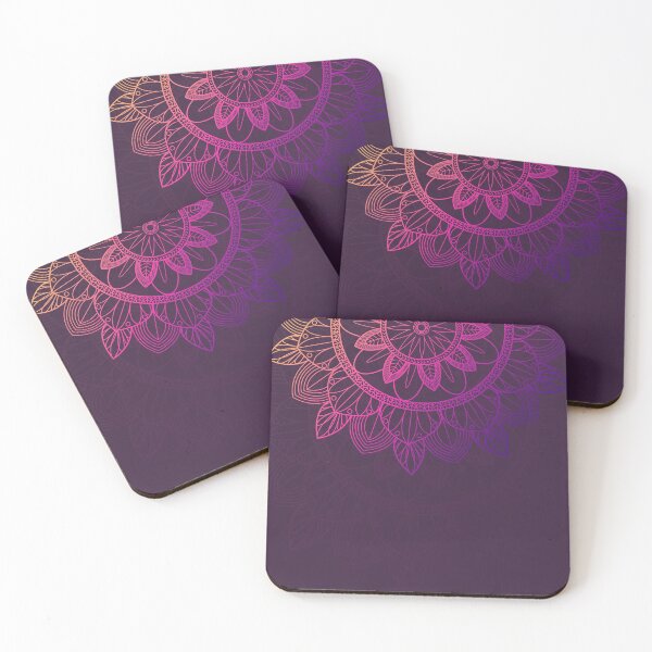 Item preview, Beautiful mandala with bright and warm colors, purple, pink and yellow designed and sold by KarlaHR.