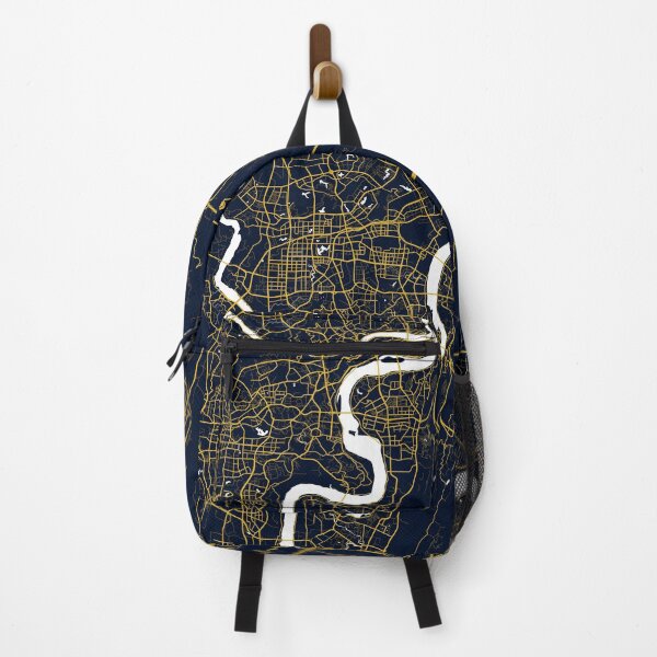Item preview, Chongqing City Map of China - Gold Art Deco designed and sold by deMAP.