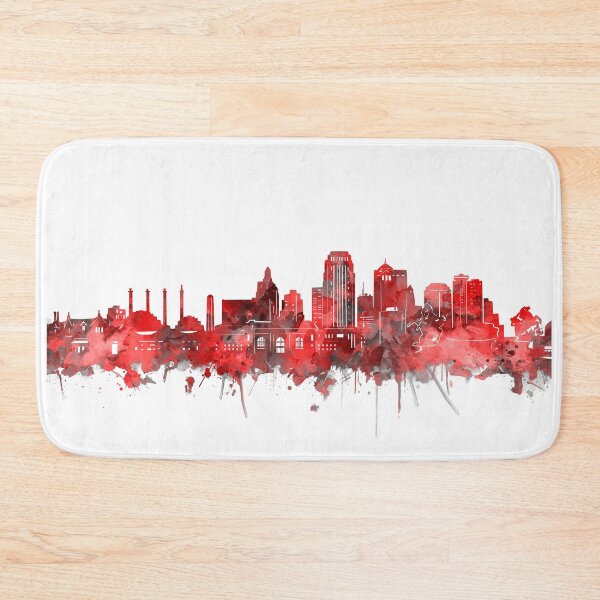 Item preview, kansas city skyline red designed and sold by BekimART2.