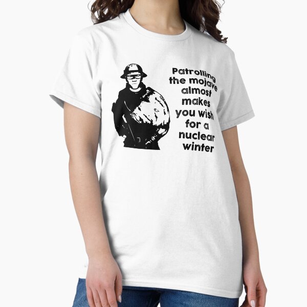 Item preview, Patrolling the Mojave almost makes you wish for a nuclear winter (Black) designed and sold by Mercatus.