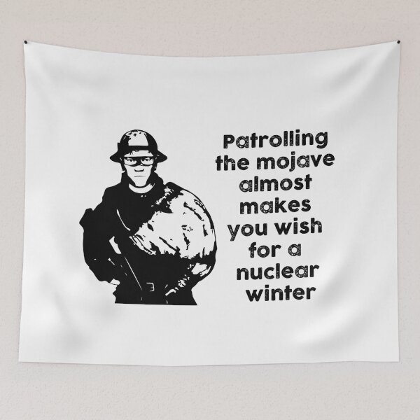 Item preview, Patrolling the Mojave almost makes you wish for a nuclear winter (Black) designed and sold by Mercatus.