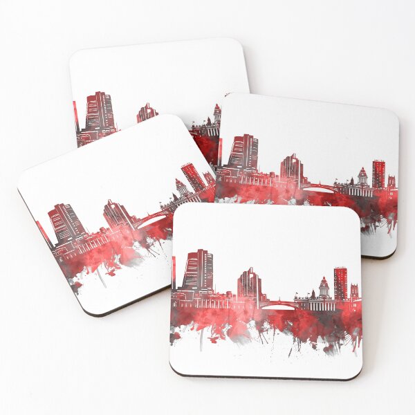Item preview, leeds skyline red designed and sold by BekimART2.