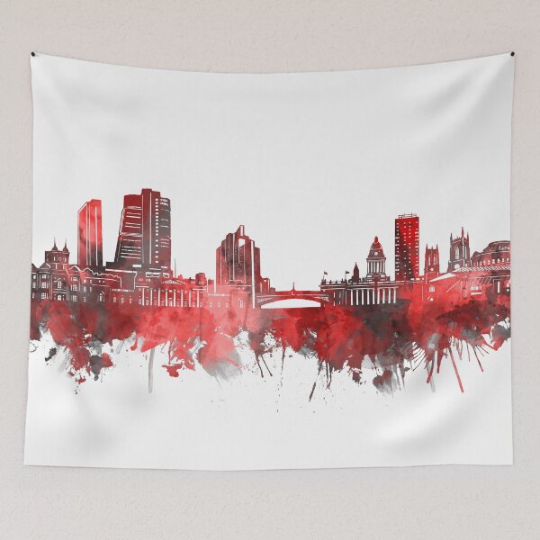 Item preview, leeds skyline red designed and sold by BekimART2.