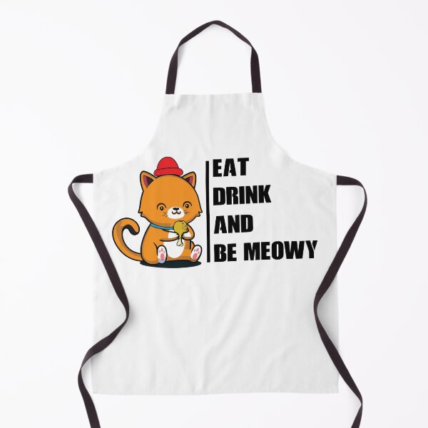 Item preview, Eat Drink and Be Meowy,gift idea,funny tshirt designed and sold by MedBoularouah.