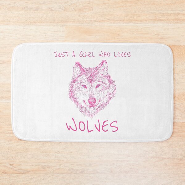 Item preview, Just A Girl Who Loves Wolves designed and sold by ZINE07.