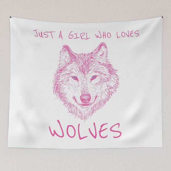 Item preview, Just A Girl Who Loves Wolves designed and sold by ZINE07.