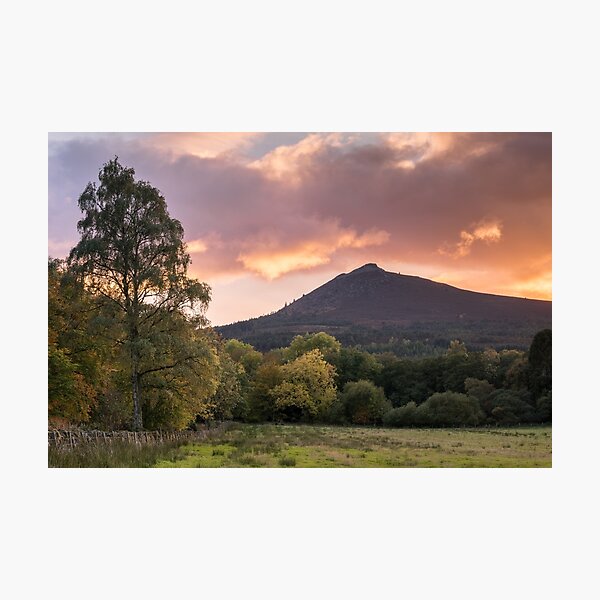 Item preview, Bennachie Mither Tap Sunset Aberdeenshire Scotland designed and sold by andymcdphoto.
