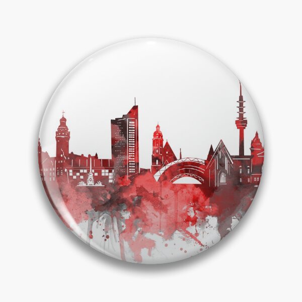 Item preview, leipzig skyline red designed and sold by BekimART2.