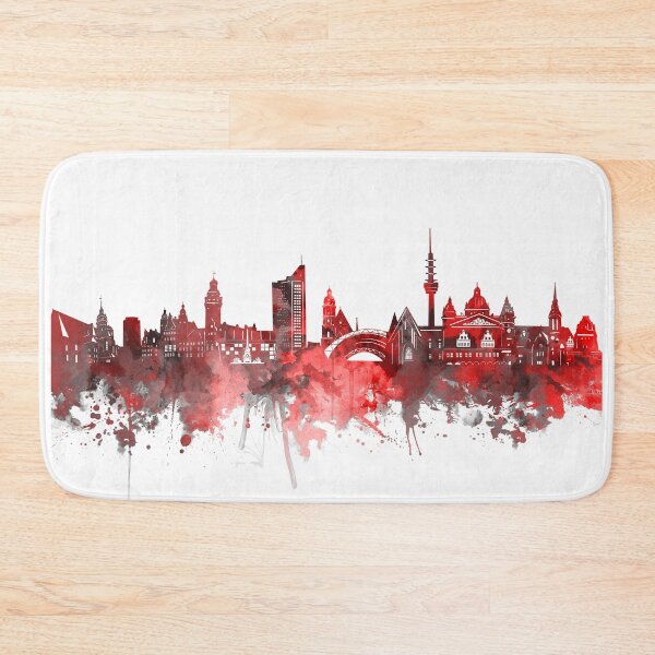 Item preview, leipzig skyline red designed and sold by BekimART2.