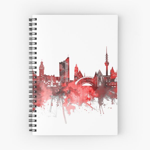 Item preview, leipzig skyline red designed and sold by BekimART2.