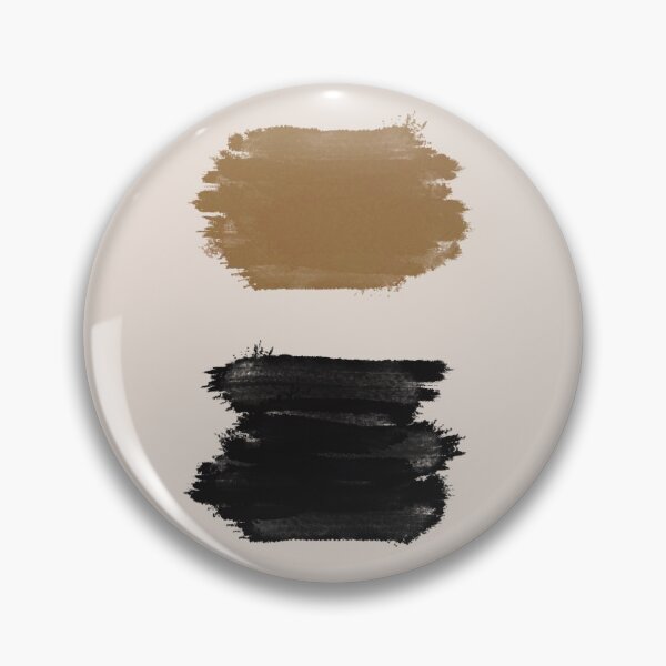 Item preview, Brown and black abstract brushstrokes on a beige background. designed and sold by PandaAvenue.