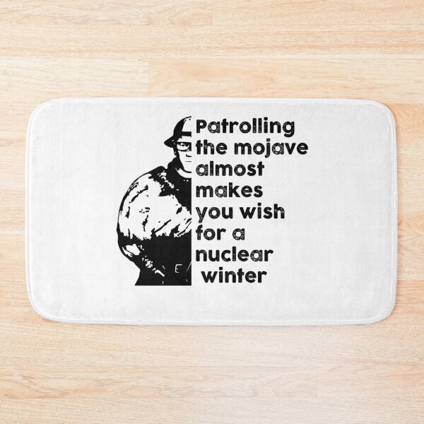 Item preview, Patrolling the Mojave almost makes you wish for a nuclear winter (Black) designed and sold by Mercatus.