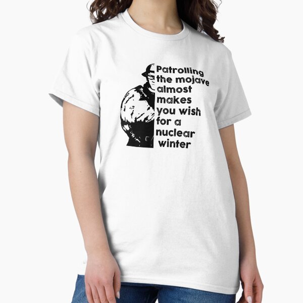 Item preview, Patrolling the Mojave almost makes you wish for a nuclear winter (Black) designed and sold by Mercatus.