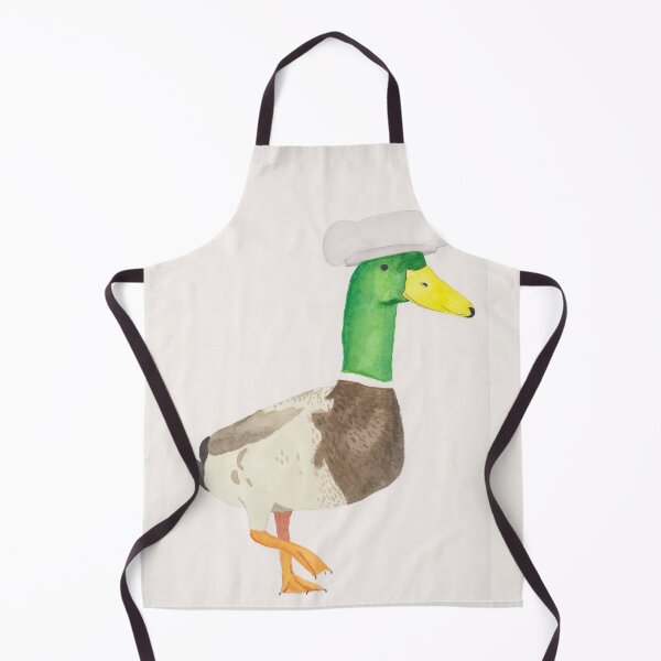 Item preview, Chef Duck Watercolor bird art designed and sold by TheWaterBirds.