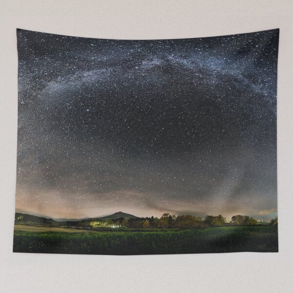 Item preview, Milky Way Above Bennachie Mither Tap Sunset Aberdeenshire Scotland designed and sold by andymcdphoto.