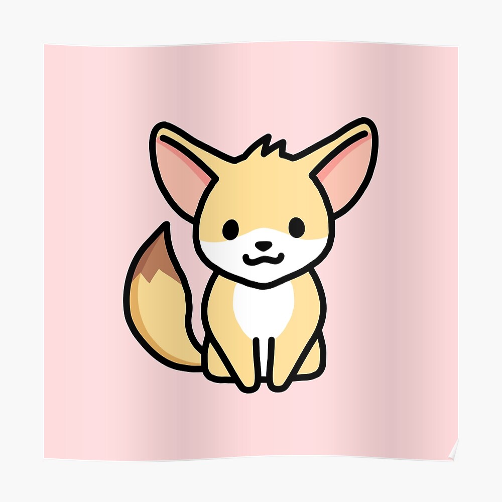 Sticker Fennec Fox Par Littlemandyart Redbubble