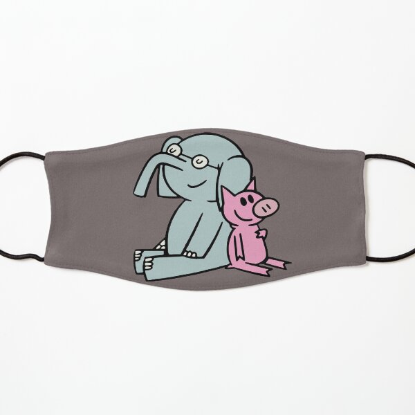 Elephant and Piggie. Gerald and Piggie. Anime transparent sticker, mo willems Kids Mask