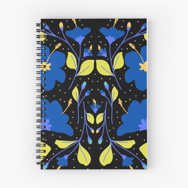 Item preview, Bright Blue Flowers, Floral and Vine Pattern designed and sold by QuinnEmory.
