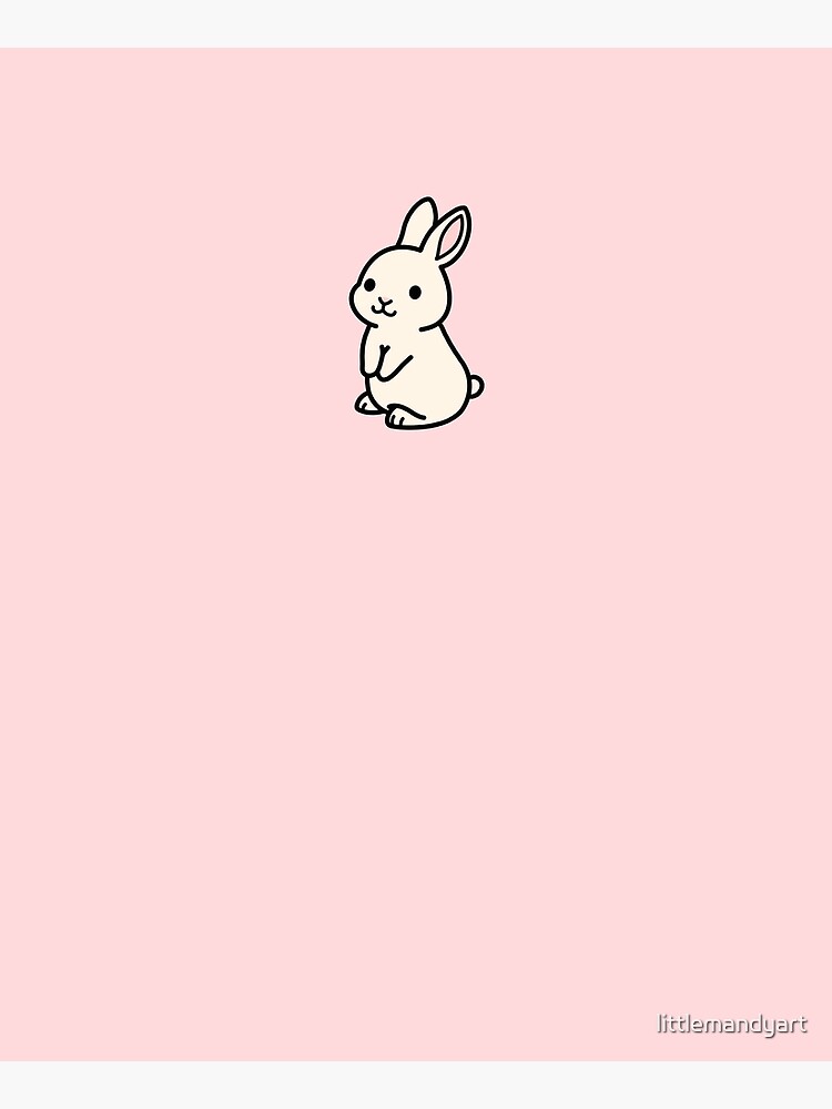 White Bunny by littlemandyart