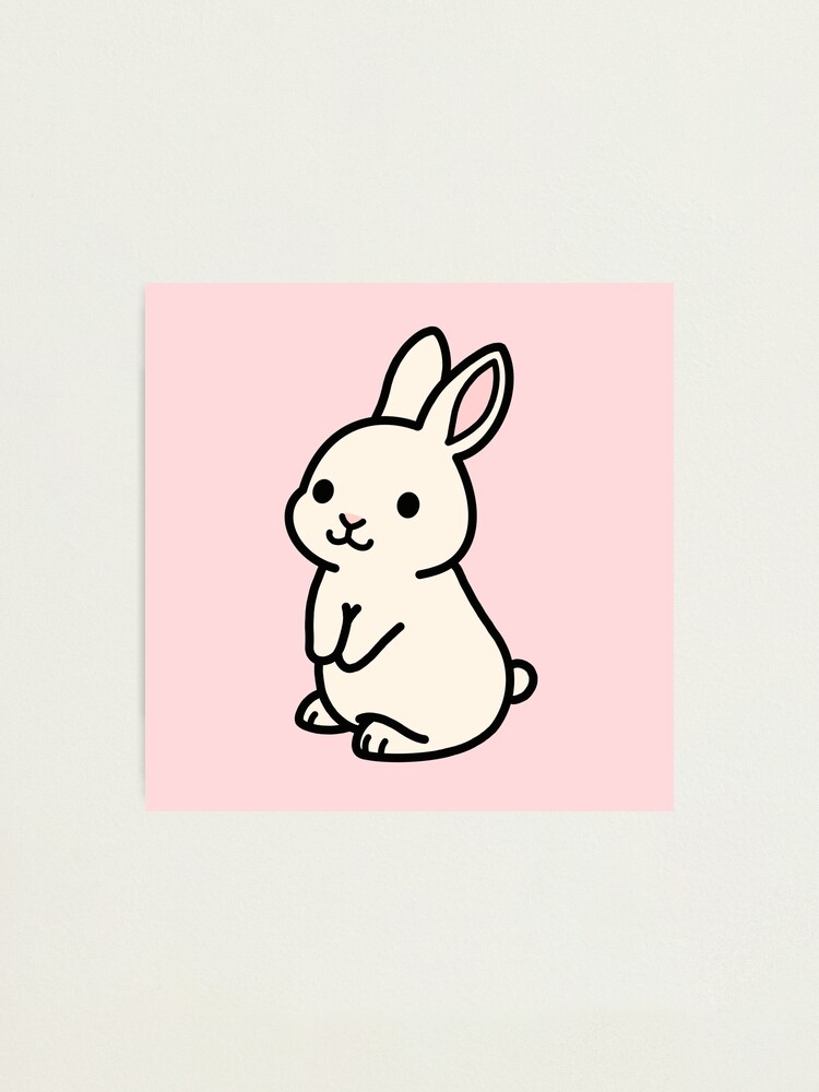 Simple and cute logo for profile picture for an instagram account about  floristry with a rabbit