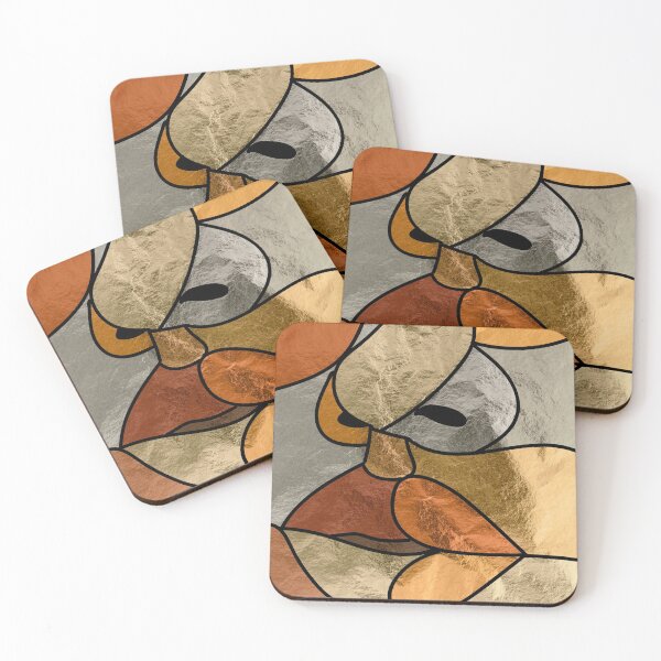Item preview, Mosaic facial golden art designed and sold by AznavourByKarin.