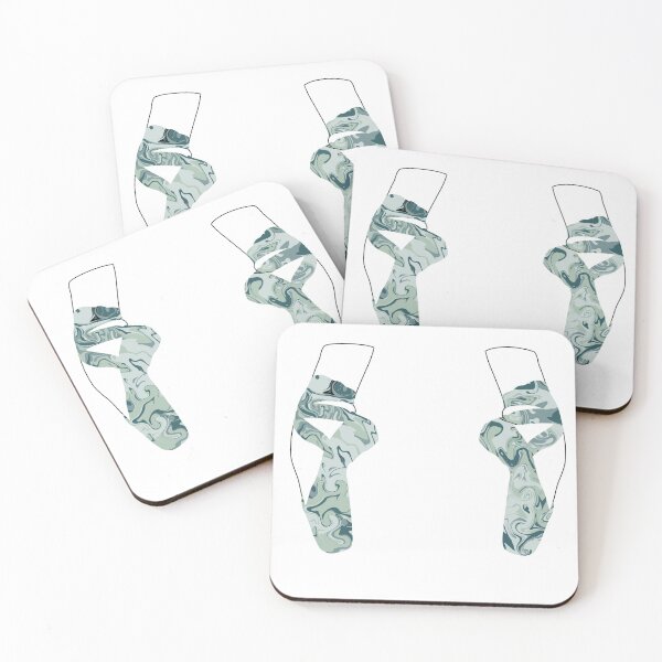 Item preview, Green marble pointe shoes designed and sold by aliciab013.