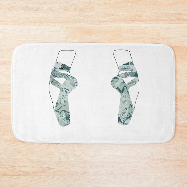 Item preview, Green marble pointe shoes designed and sold by aliciab013.
