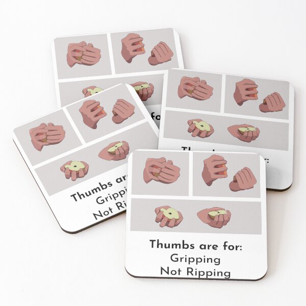 Item preview, Thumbs are for gripping, not ripping designed and sold by The British Bunny Hop Shop.