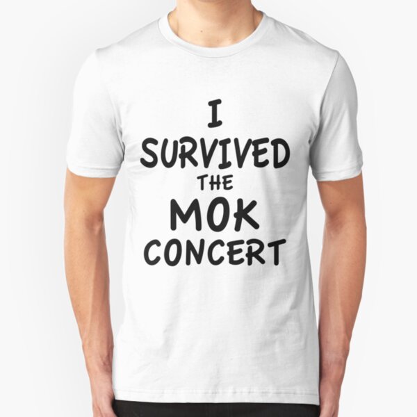 I SURVIVED THE MOK CONCERT Slim Fit T-Shirt