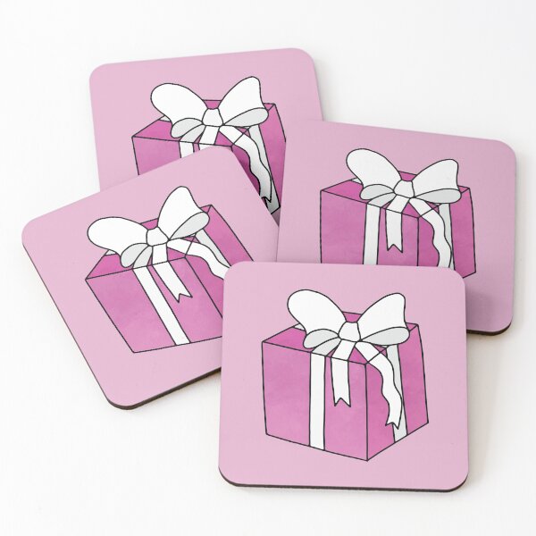 Item preview, Pink Watercolor Wrapped Present designed and sold by murialbezanson.