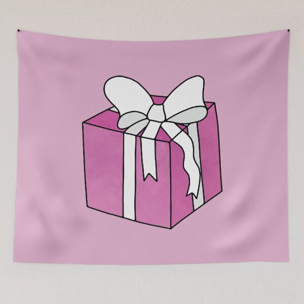 Item preview, Pink Watercolor Wrapped Present designed and sold by murialbezanson.