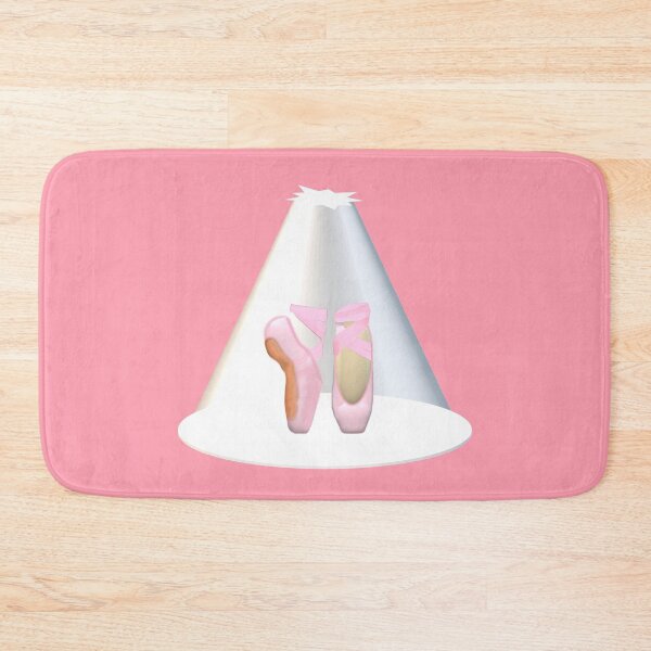 Item preview, Ballet Pointe Shoes in Spotlight on Stage (Pink Background) designed and sold by ArtByLM.