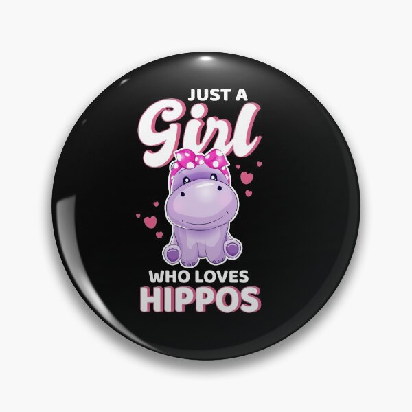 Item preview, Just A Girl Who Loves Hippos designed and sold by BLake77777.
