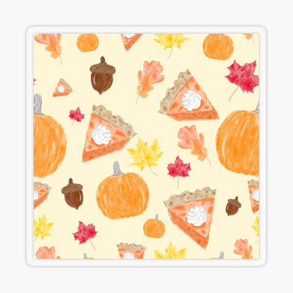 Cinnamon Roll Toss - Light Orange Sticker for Sale by Holly Beth Froedge
