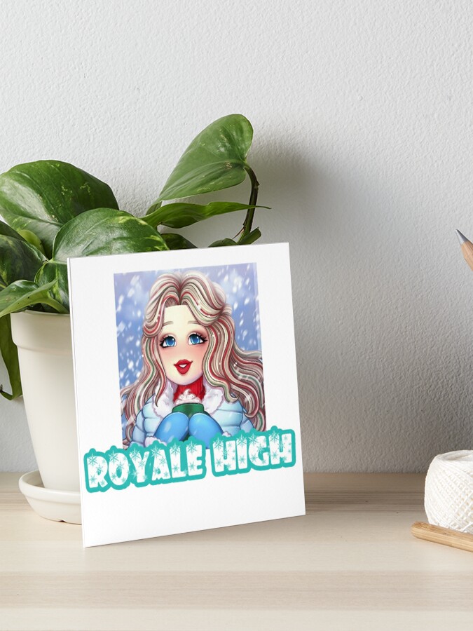 Royale High Winter Roblox White Art Board Print By Totkisha1 Redbubble