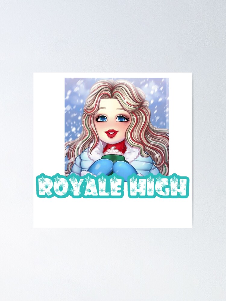 Royale High Winter Roblox White Poster By Totkisha1 Redbubble