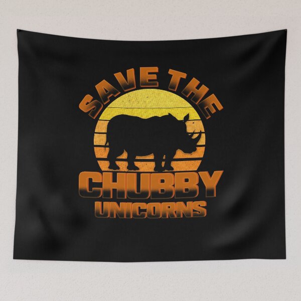Item preview, Save The Chubby Unicorns Vintage Rhino designed and sold by BLake77777.