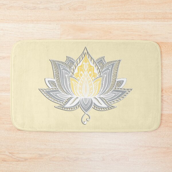 Item preview, Lotus Flower Mandala (Silver and Yellow) designed and sold by squishyrainbow.