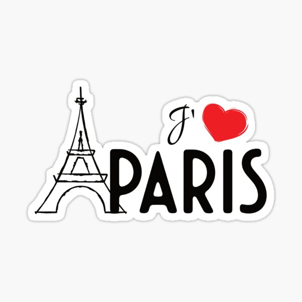 I Love Paris Sticker