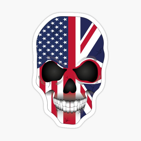 Sugar Skull with Roses and Union Jack Union Jack Classic T-Shirt | Redbubble