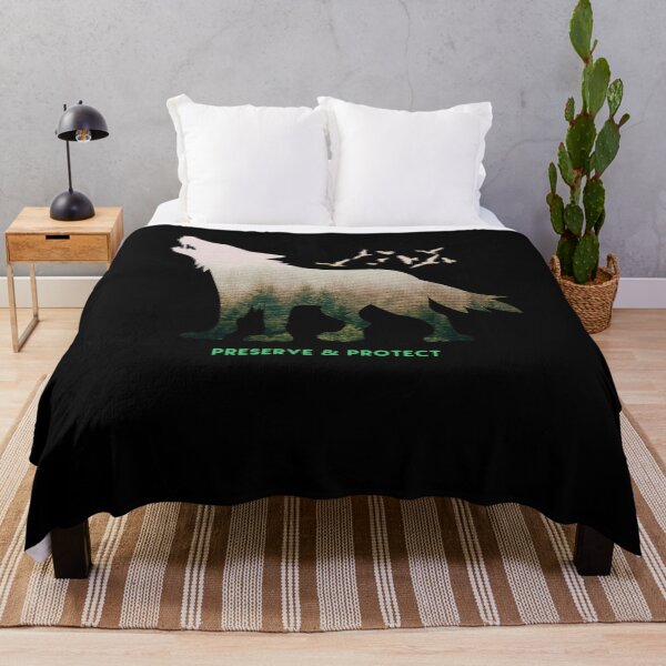Item preview, Preserve & Protect Vintage Wolf Nature Wildlife T-Shirt designed and sold by BLake77777.