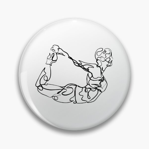 Item preview, Contour Line Yoga-Bow Pose 1 designed and sold by FranksArtWorld.