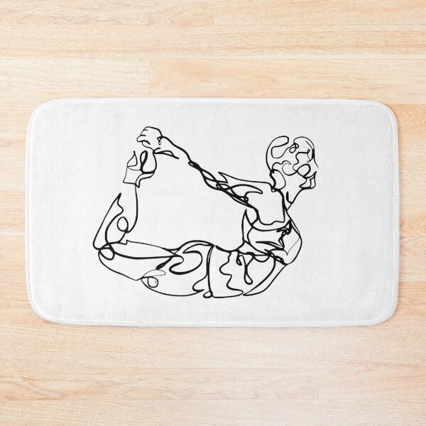 Item preview, Contour Line Yoga-Bow Pose 1 designed and sold by FranksArtWorld.