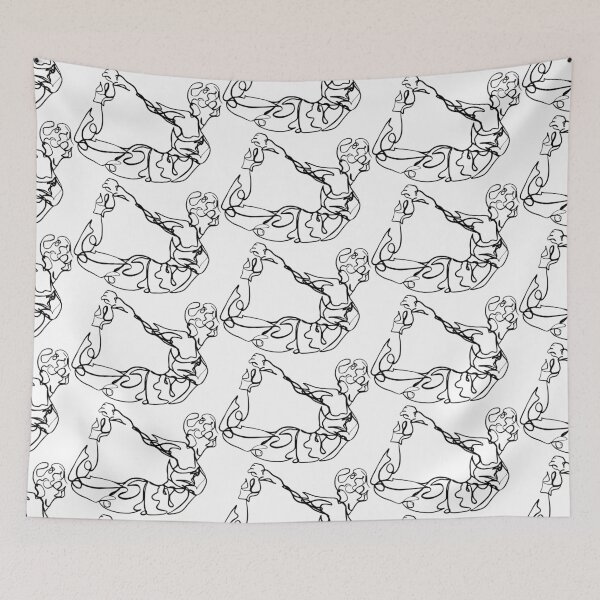 Item preview, Contour Line Yoga-Bow Pose 1 designed and sold by FranksArtWorld.